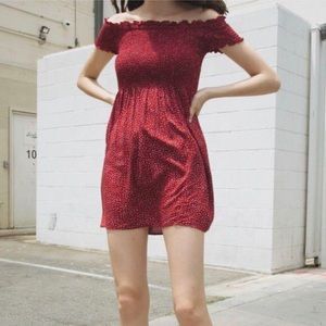 Caley floral off the shoulder dress